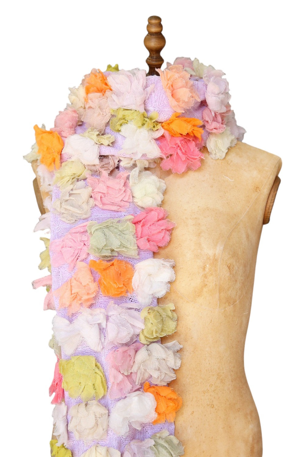 SOPHIE DIGARD SPRING BREAK CROCHET SCARF LAVENDER