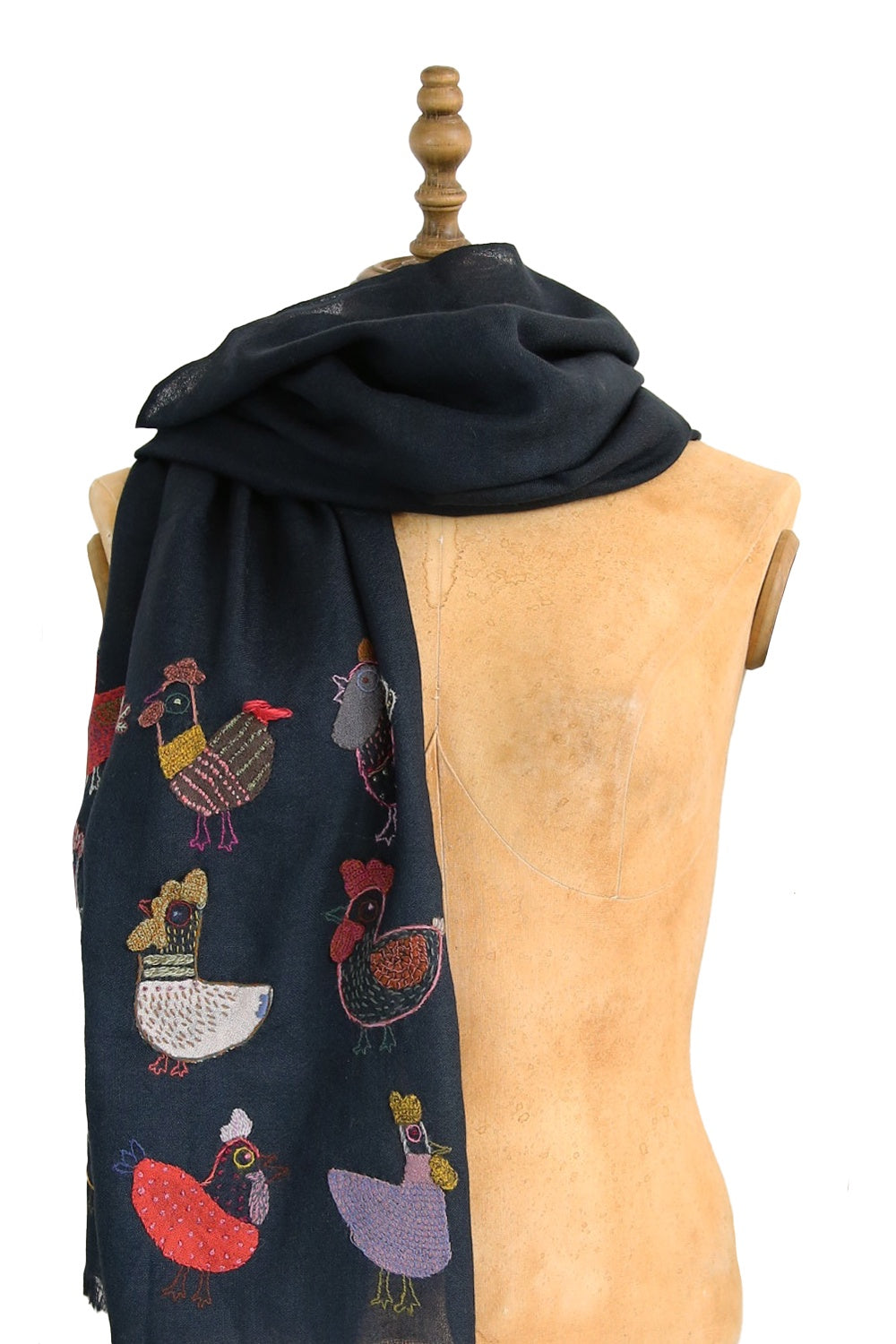 SOPHIE DIGARD POOL WOOL SCARF INK