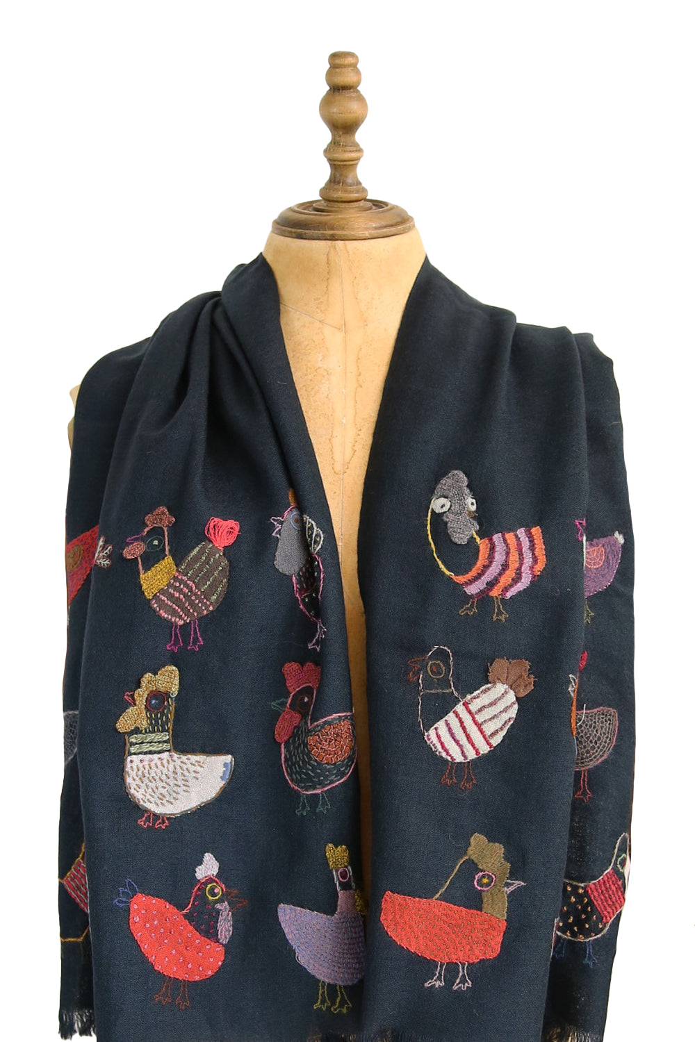 SOPHIE DIGARD POOL WOOL SCARF INK