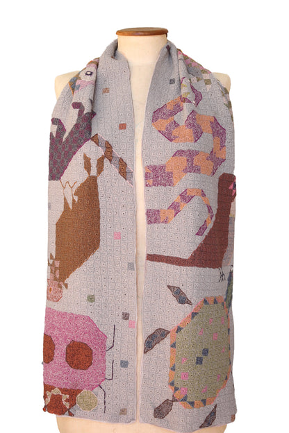 Sophie Digard Brouillard &amp; Rocaille Large Crochet Scarf