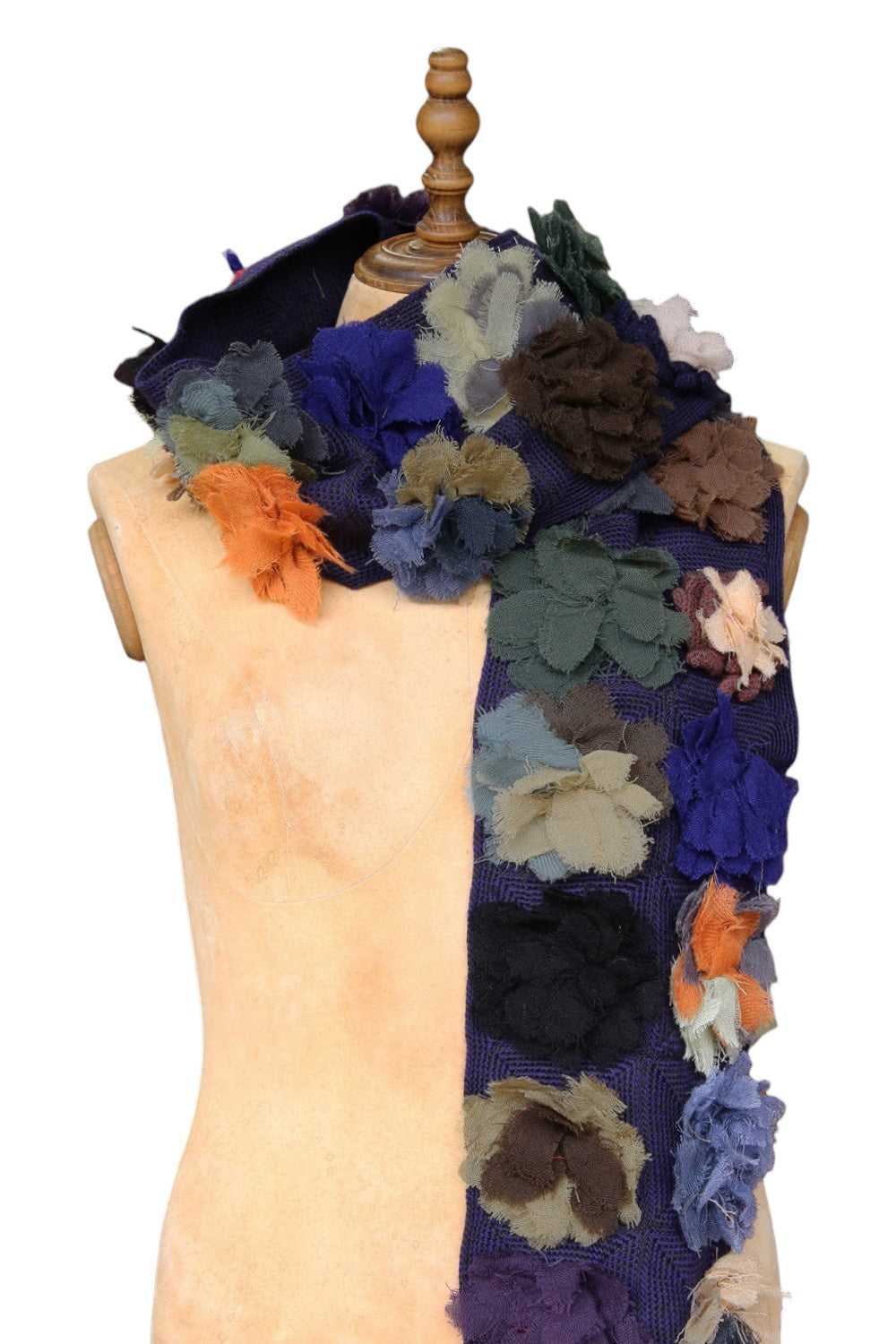 Sophie Digard Ink Floral Scarf