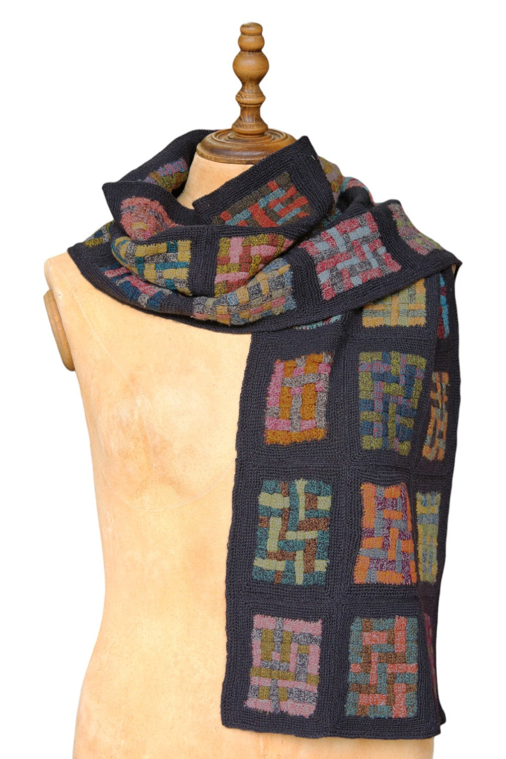 Sophie Digard Checkerboard Scarf