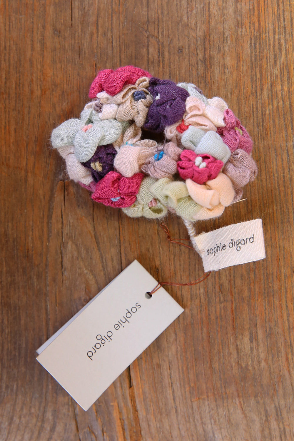 SOPHIE DIGARD BOURGEON FLORAL MULTI BROOCH