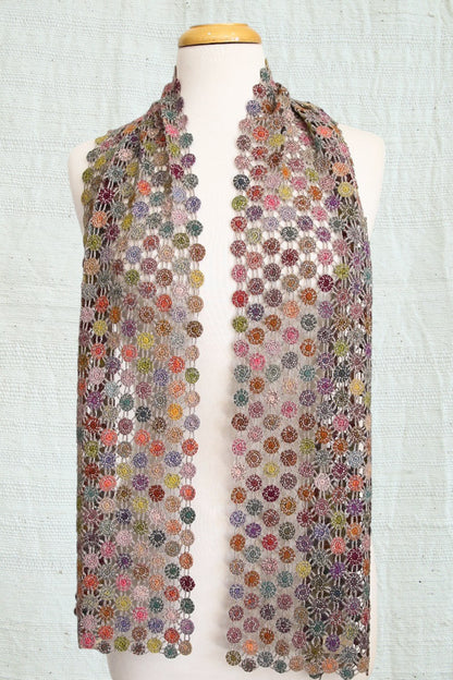 SOPHIE DIGARD CULTURE CRAIE CROCHET WOOL SCARF