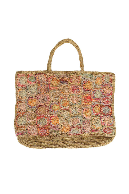 SOPHIE DIGARD ASPARAGUS PAINT RAFFIA BAG