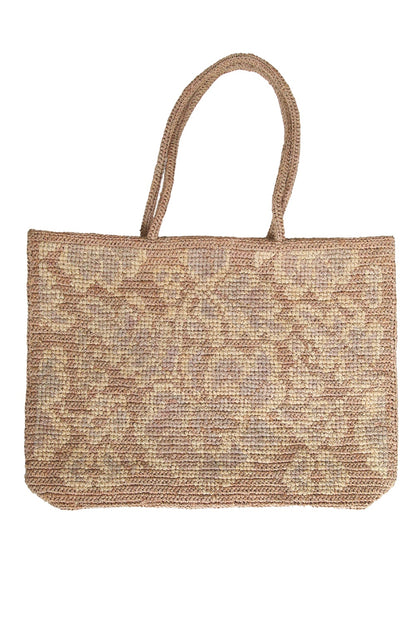 SOPHIE DIGARD DUNE FLORAL RAFFIA BAG