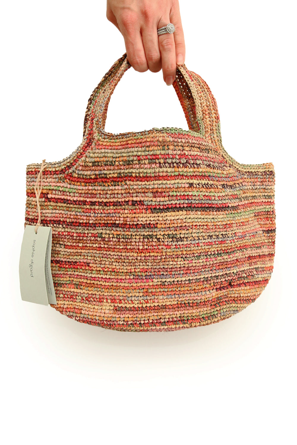 Sophie Digard Small Raffia Bag Multi
