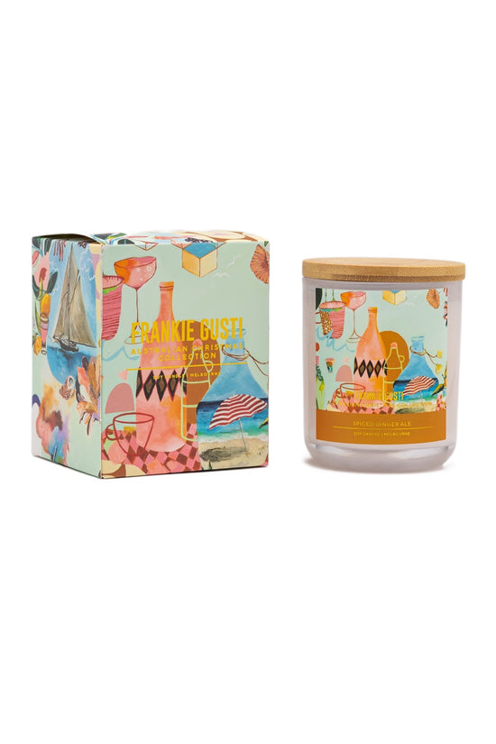 FRANKIE GUSTI CHRISTMAS ARTIST CANDLE SPICED GINGER ALE