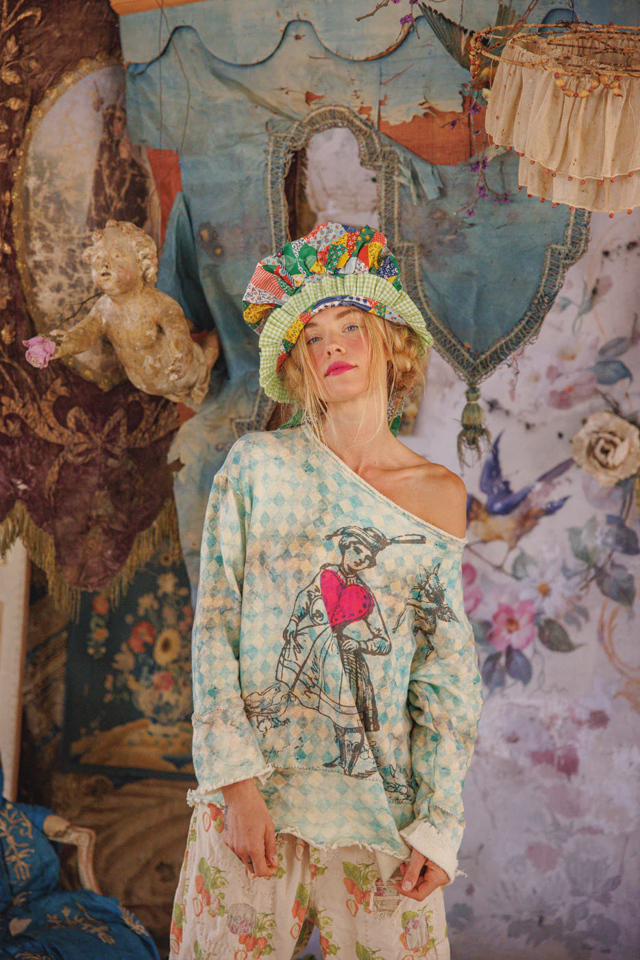 MAGNOLIA PEARL SOY HERMOSA SWEATSHIRT TOP 2170 TANGIER