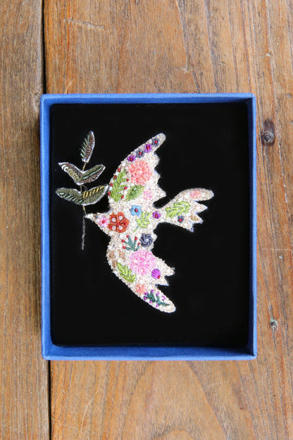 TROVELORE PEACE DOVE BROOCH