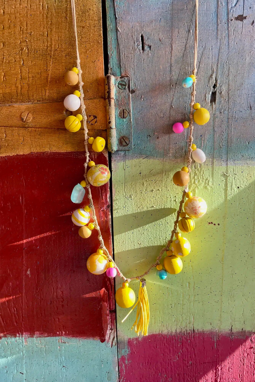 Anna Chandler Bobble Necklace Citrus Yellow
