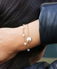 ZAG BIJOUX ZOE GOLD BRACELET AQUAMARINE