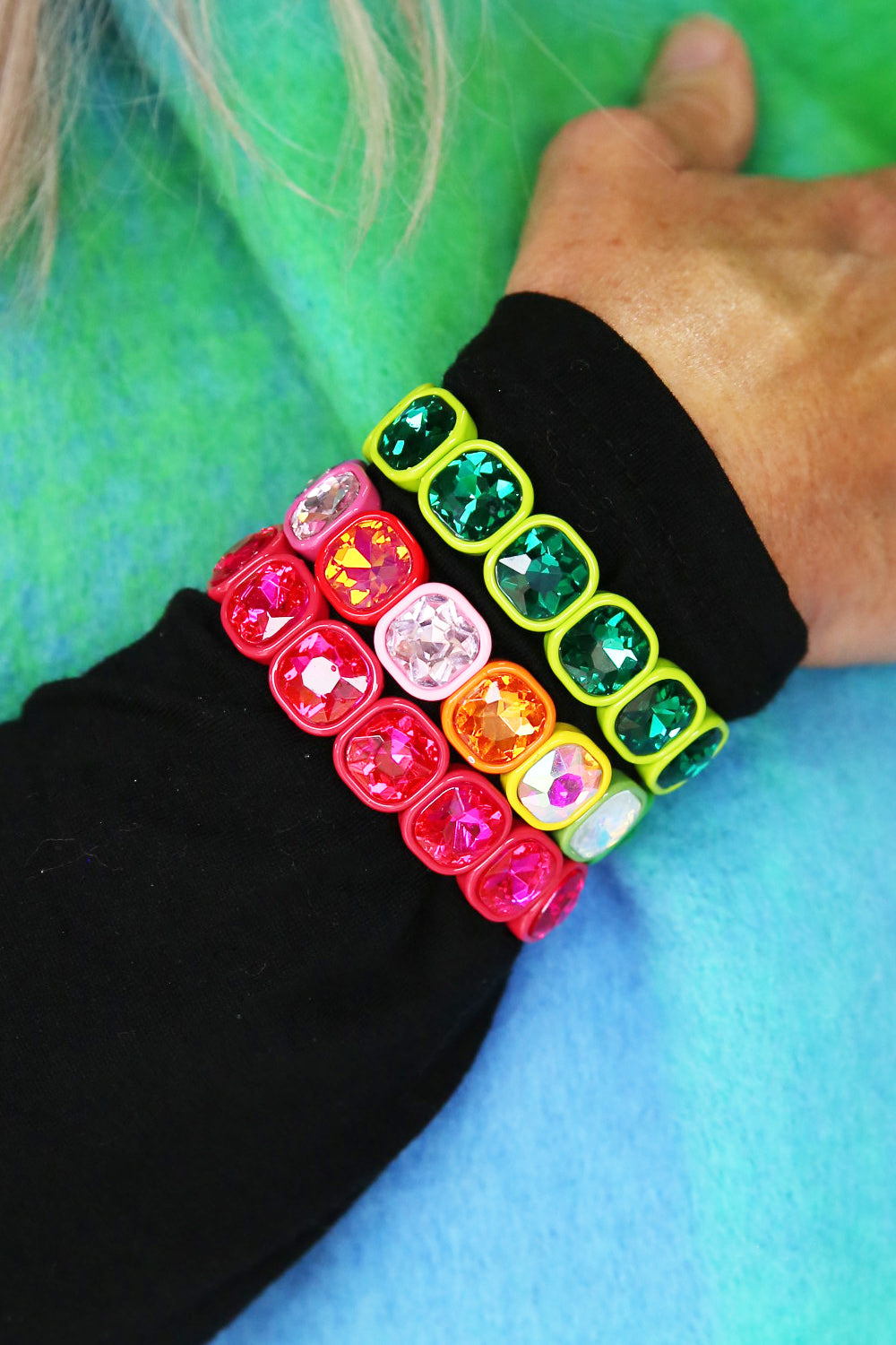 MULTICOLOUR GEMSTONE BRACELET