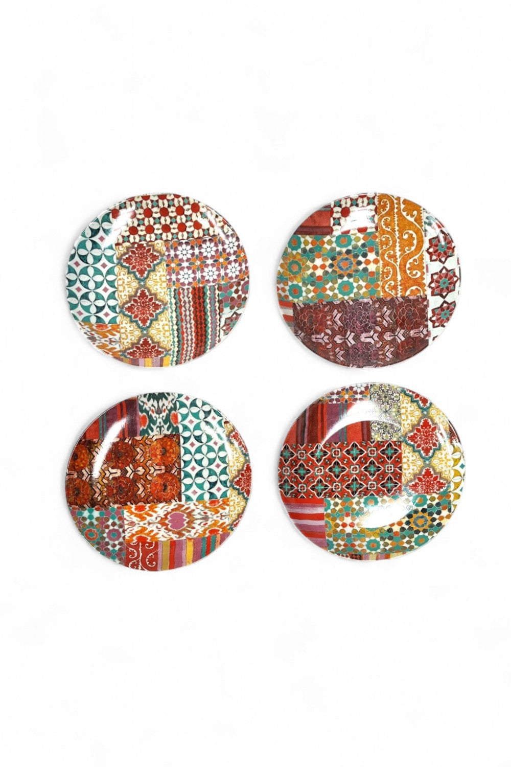 ANNA CHANDLER DESSERT PLATE SET WILDFLOWER