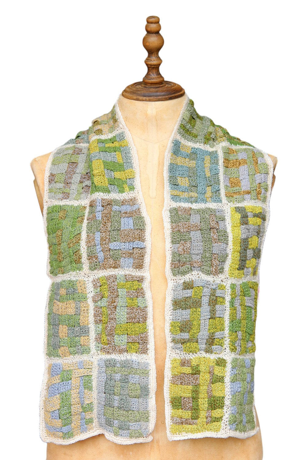 Sophie Digard Ecrupat Weeds Linen Scarf