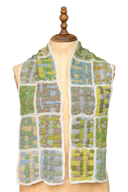 Sophie Digard Ecrupat Weeds Linen Scarf