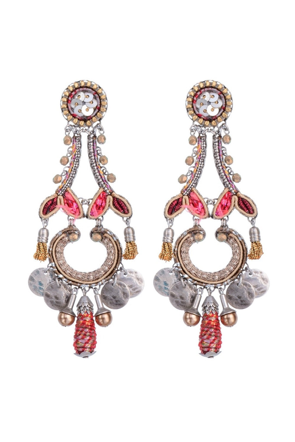 AYALA BAR BIRCH SARIT EARRING PINK/GOLD