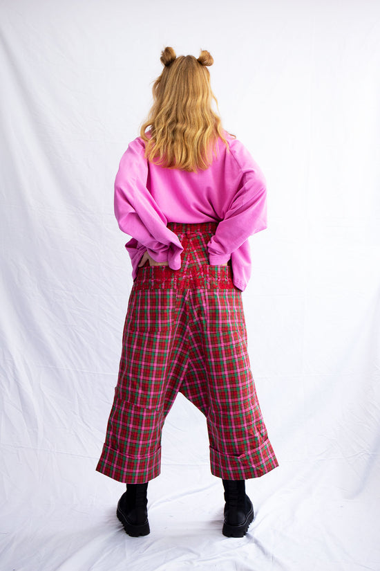 RUNDHOLZ MAINLINE CANDY EMBRO WIDE LEG TROUSER