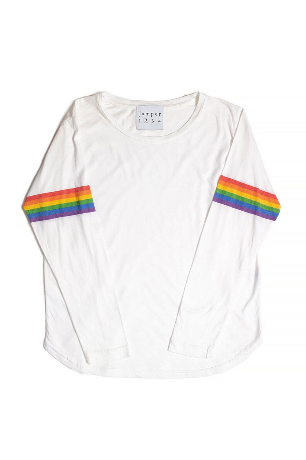 JUMPER 1234 RAINBOW ARM L/S CREW-NECK T-SHIRT