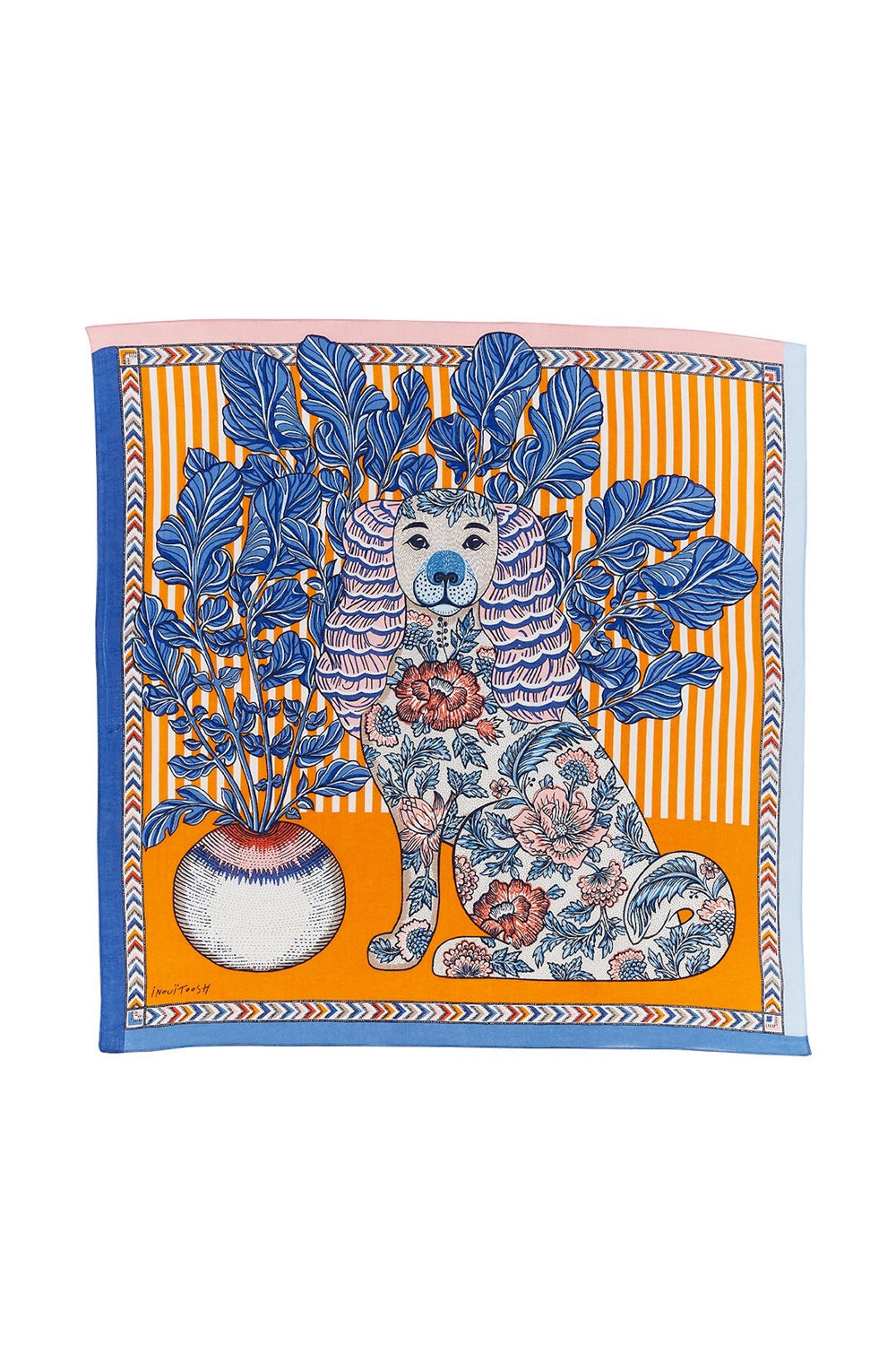 INOUI EDITIONS THELMA BANDANA SCARF ORANGE