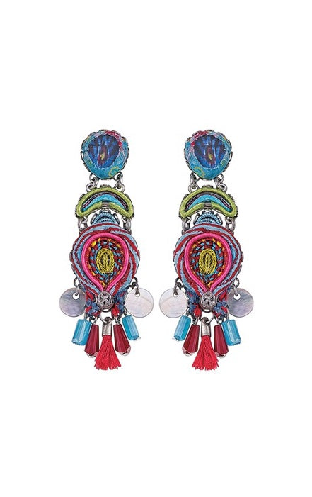 AYALA BAR EARRING PINK/BLUE