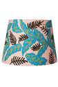 RUBY STAR TRADERS PALM LEAVES TAPERED LAMPSHADE PINK
