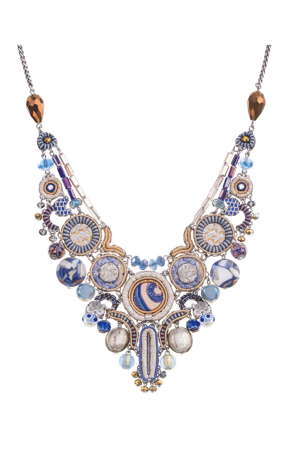 AYALA BAR SAPPHIRE WAVES ETHERAL NECKLACE BLUE Moore Design