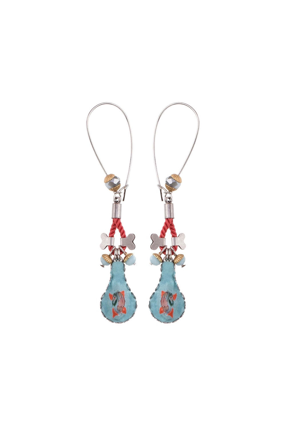 AYALA BAR SOMBRERO SIDRA EARRINGS RED/BLUE
