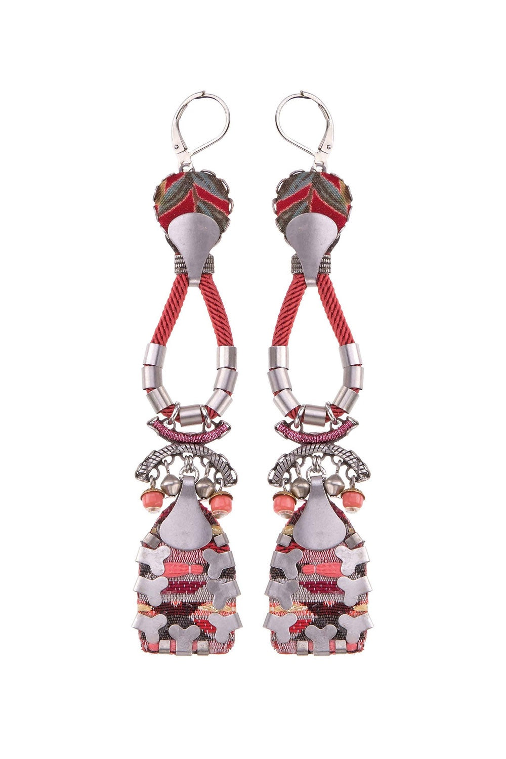 AYALA BAR CIGAR, HASHI EARRINGS RED