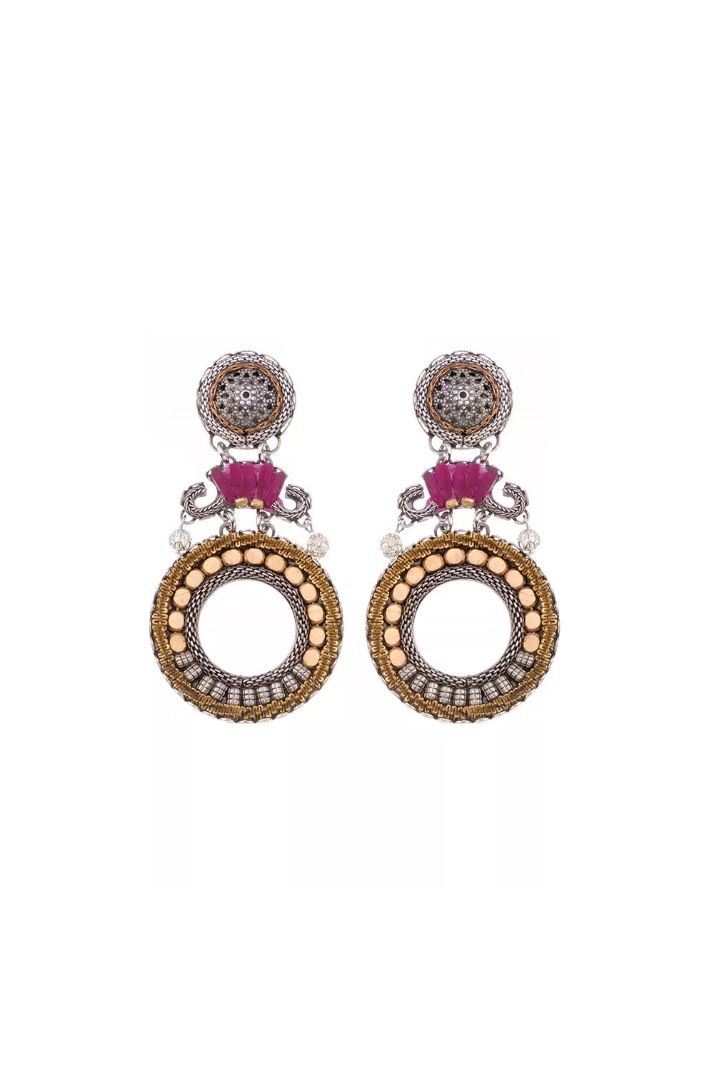 AYALA BAR CHERRY BLOSSOM ARMERIA EARRINGS