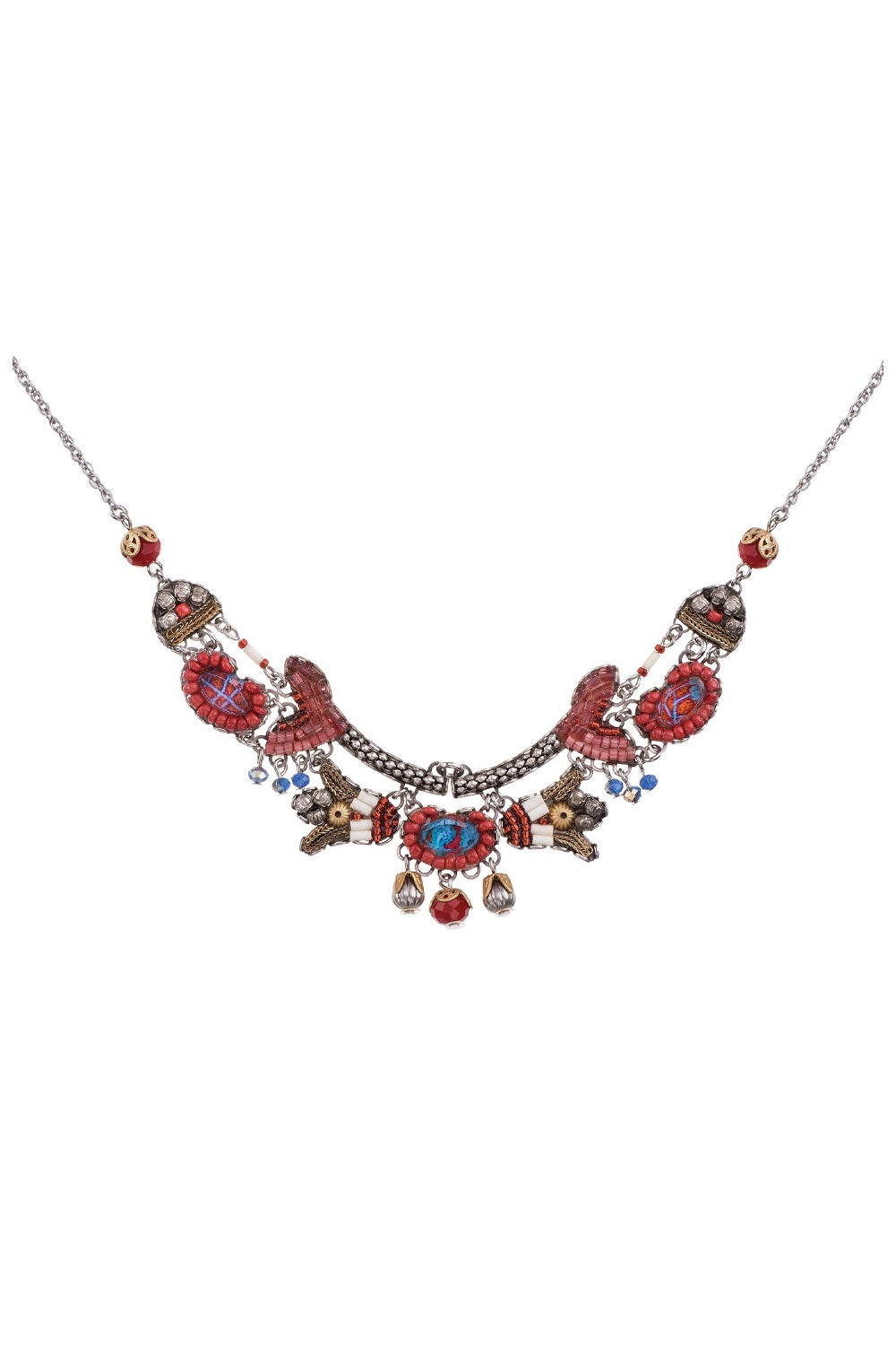 AYALA BAR WHIRLPOOL ANTARES SILVER NECKLACE