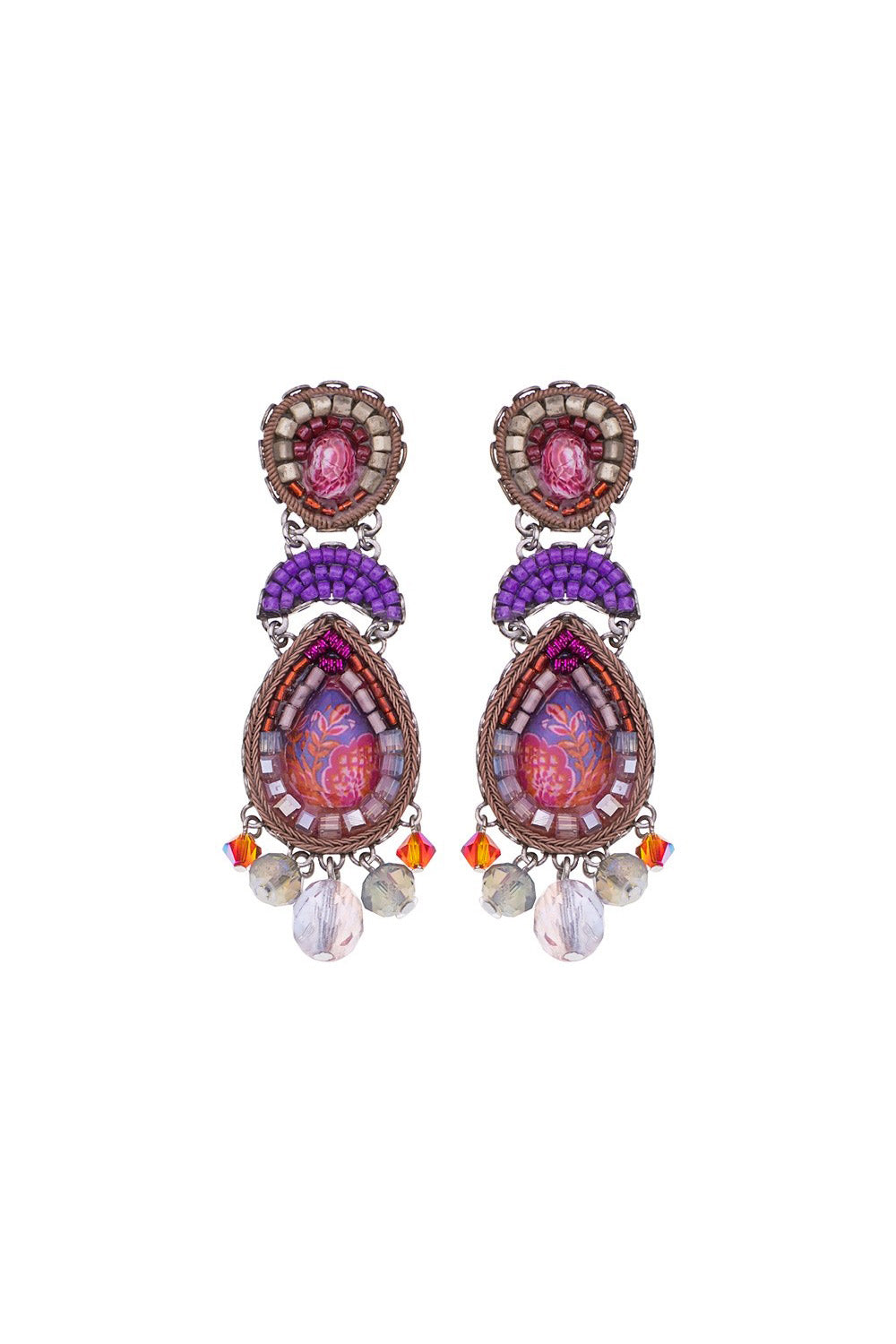 AYALA BAR DEEP FUCHSIA, DAHLIA EARRINGS