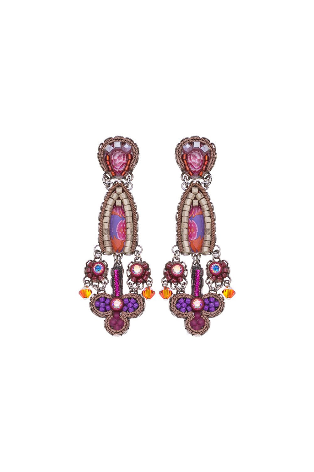 AYALA BAR DEEP FUCHSIA EARRINGS