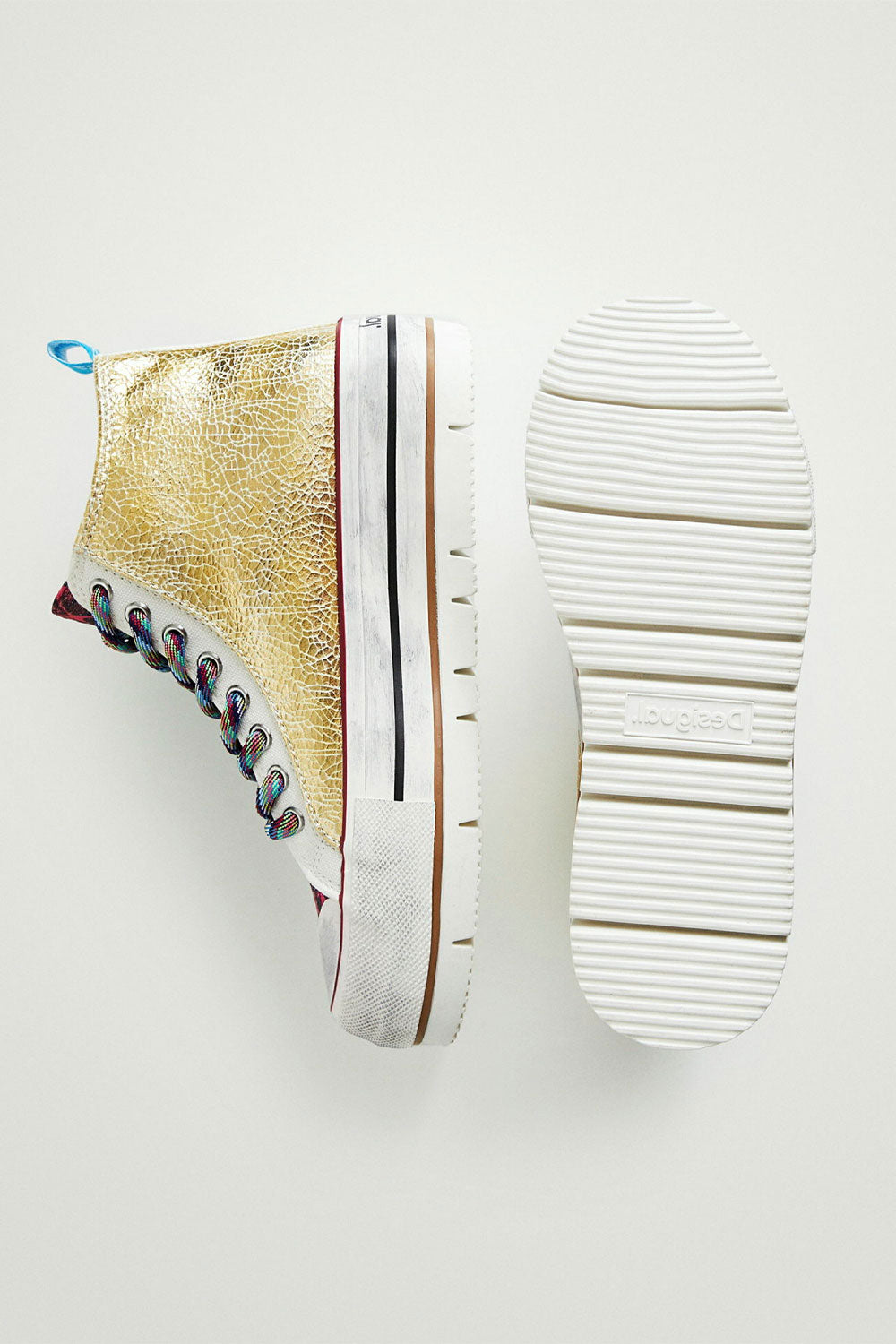 DESIGUAL FABIC SNEAKER BOOT