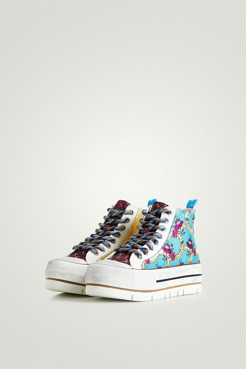 DESIGUAL FABIC SNEAKER BOOT