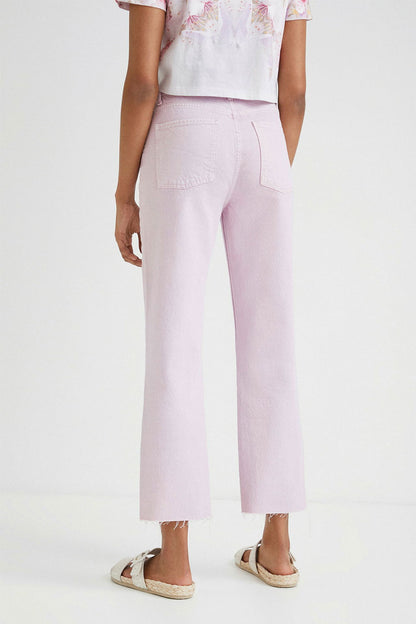 DESIGUAL DENIM STRAIGHT LEG JEANS LAVENDER