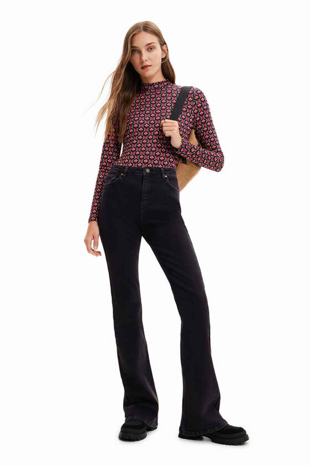 DESIGUAL RETRO GEOMETRIC PRINT BODYSUIT
