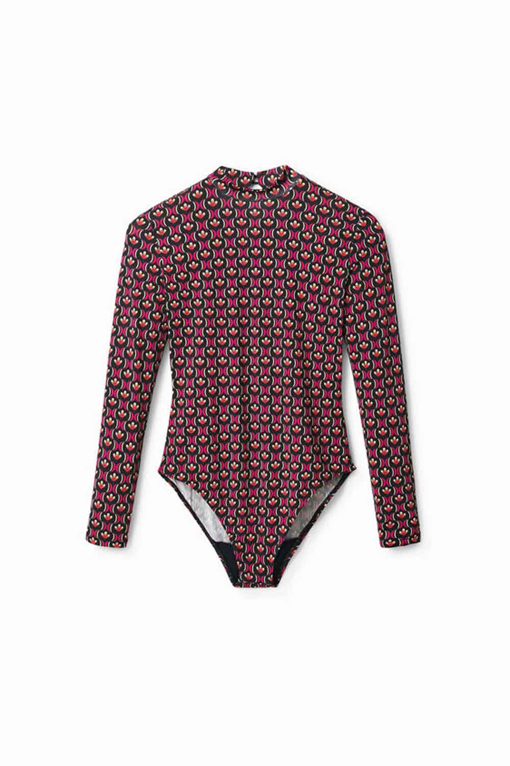 DESIGUAL RETRO GEOMETRIC PRINT BODYSUIT