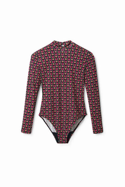 DESIGUAL RETRO GEOMETRIC PRINT BODYSUIT