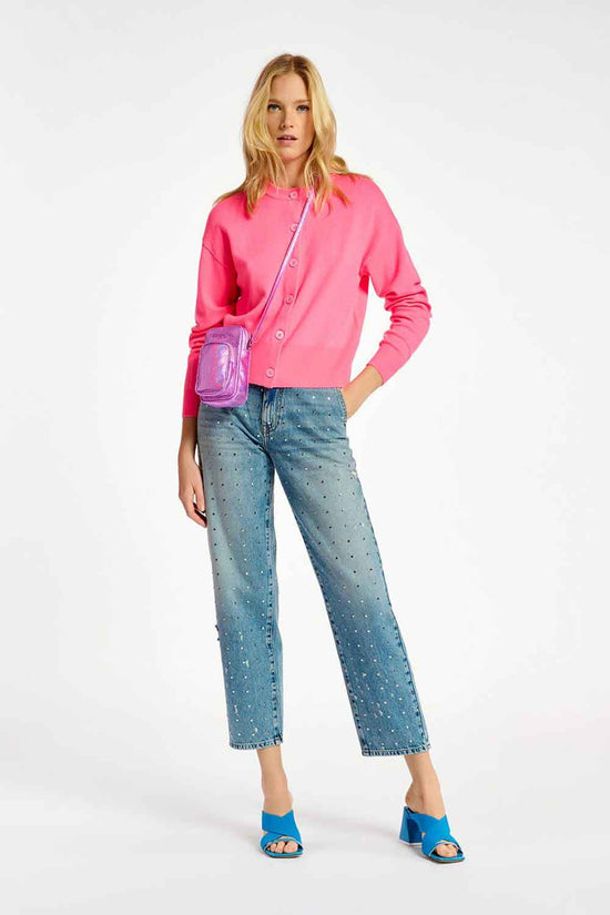 ESSENTIEL ANTWERP DANZAR KNIT NEON PINK