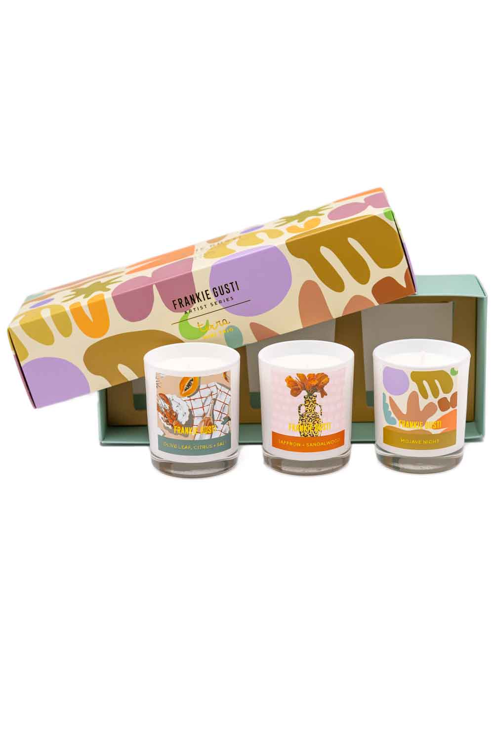 FRANKIE GUSTI TERRA TRIO CANDLE SET