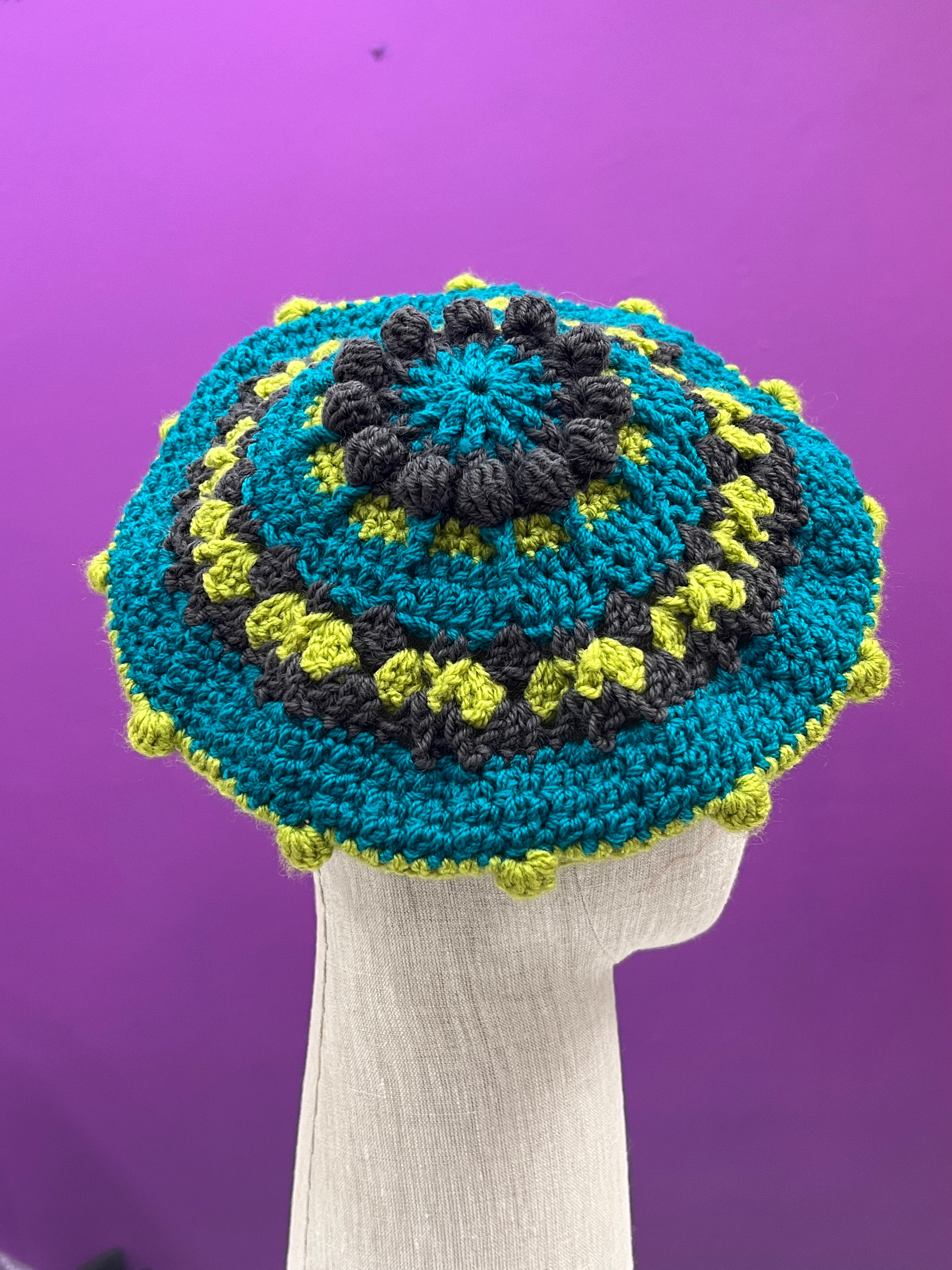 JENNIFREE DESIGNS CROCHET BERETS LARGE