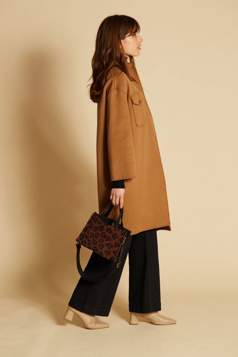 INOUI EDITIONS CROSS BODY BAG CAPRICE LEONARD BROWN