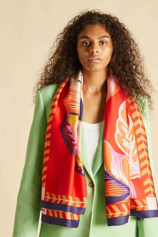 INOUI EDITIONS SCARF TOUCAN RED