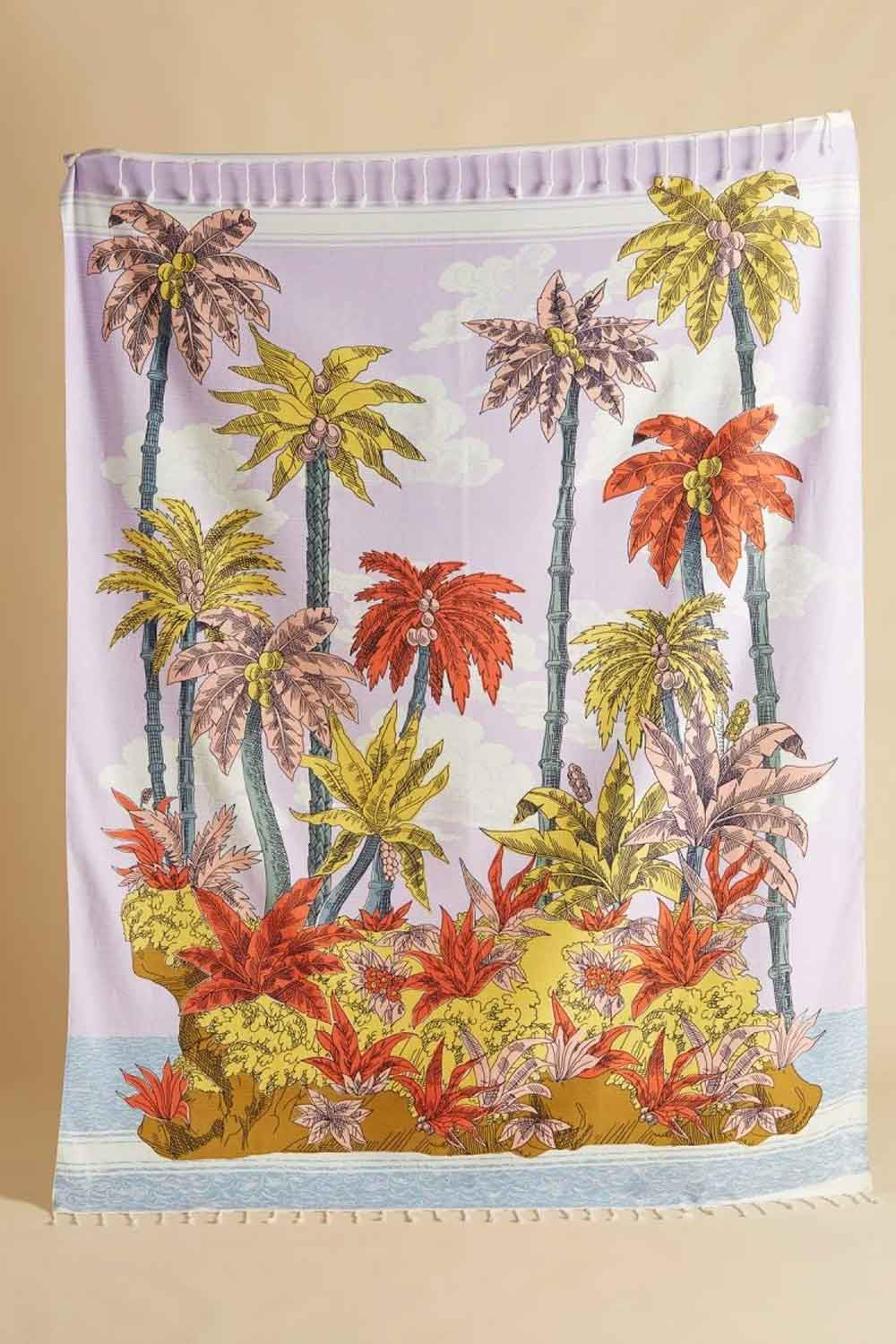INOUI EDITIONS TOWEL/THROW ROBINSON PURPLE