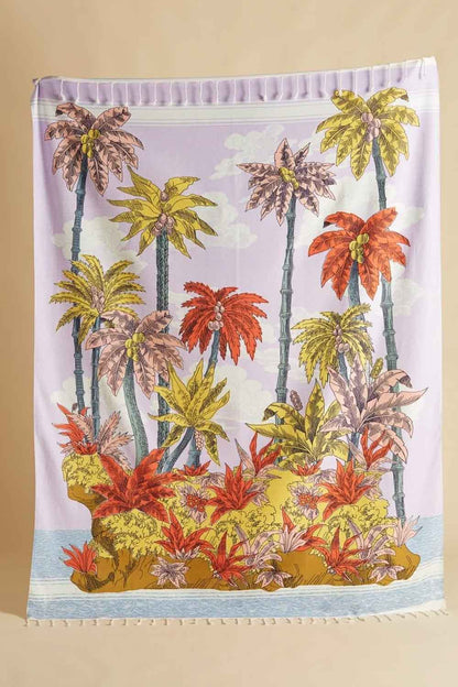 INOUI EDITIONS TOWEL/THROW ROBINSON PURPLE