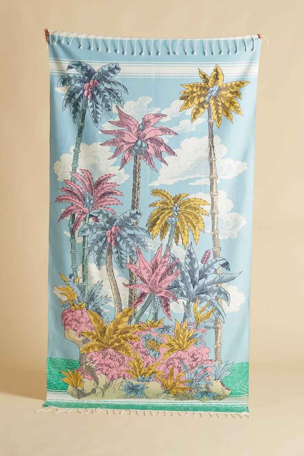 INOUI EDITIONS TOWEL/THROW ROBINSON BLUE