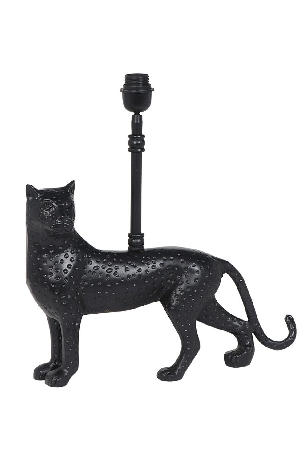 RUBY STAR TRADERS FELINE LAMP BASE MATT BLACK