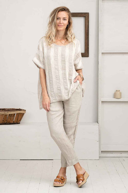 LA BOTTEGA DI BRUNELLA PANTALONE PEGASO BATTISTA NATURALE