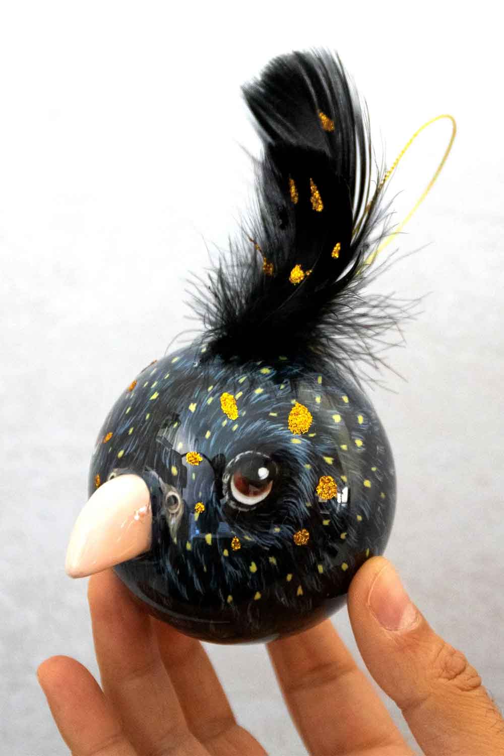 LA LA LAND BLACK COCKATOO 3D BAUBLE